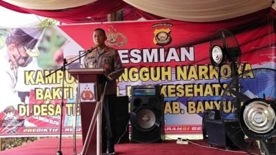 Kapolda Sumsel Resmikan Kampung Tangguh Narkoba