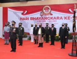 Kasdam II/Sriwijaya Hadiri Upacara HUT Ke-75 Bhayangkara