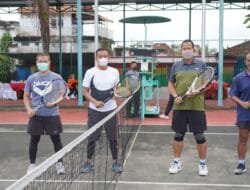 Farewell Game Tenis Lapangan Pelepasan Pejabat Kodam II /Swj