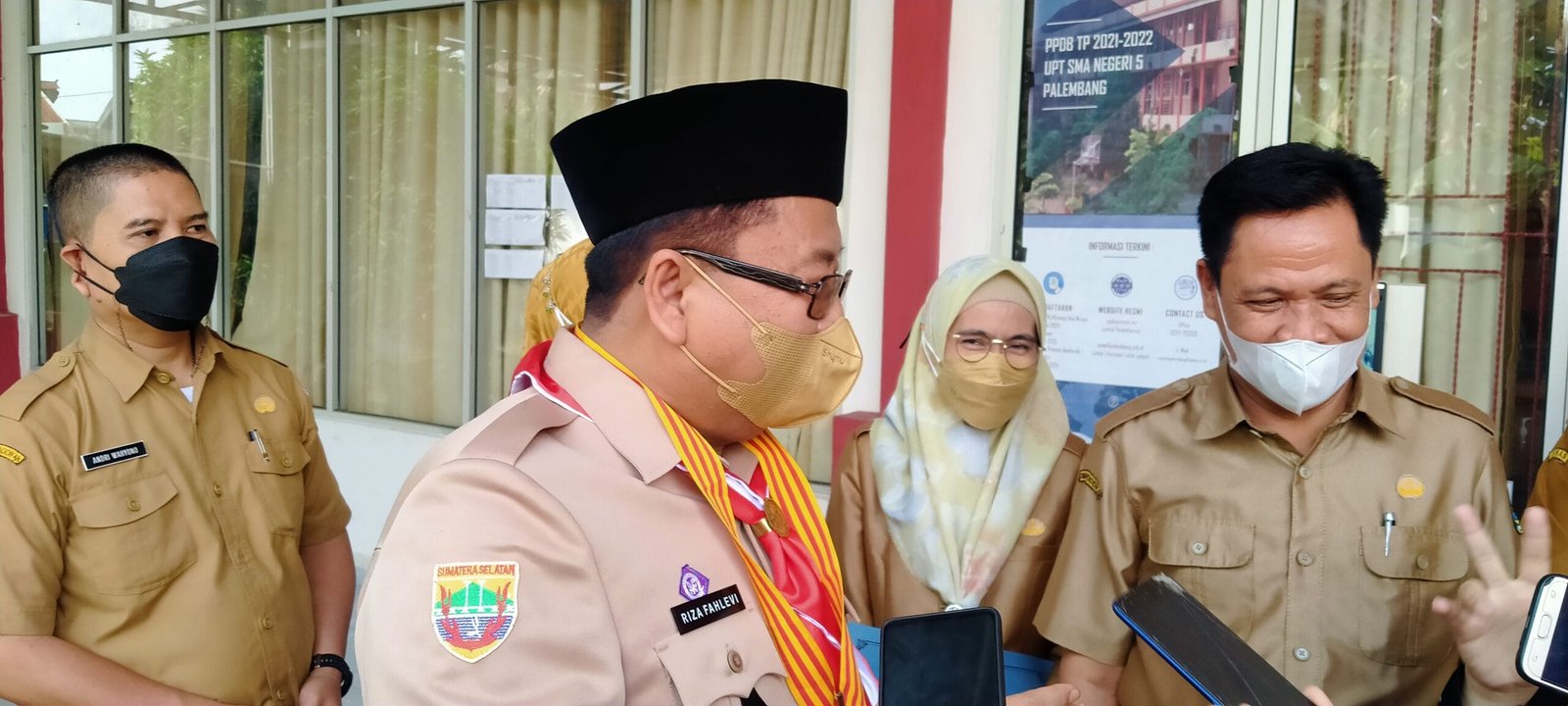 Reza Fahlevi, usai Pembukaan Kegiatan Diklat Kurikulum dengan materi "Tentang Kebijakan Pembelajaran Tatap Muka, di SMAN 5 Palembang, Senin (5/7).