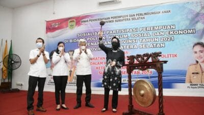 Sosialisasi Peningkatan Partisipasi Perempuan di bidang Politik, Hukum, Sosial,dan Ekonomi Kewenangan Provinsi Tahun 2021