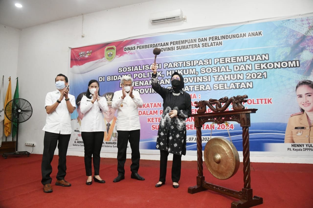 Sosialisasi Peningkatan Partisipasi Perempuan di bidang Politik, Hukum, Sosial,dan Ekonomi Kewenangan Provinsi Tahun 2021