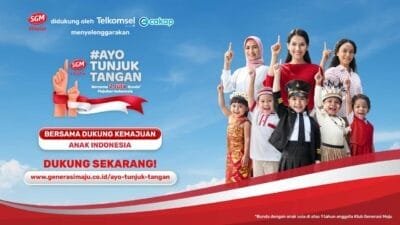 Cakap turut serta mengambil bagian dan mendukung gerakan sosial #AyoTunjukTangan yang dipelopori oleh SGM Eksplor pada Senin 16 Agustus 2021