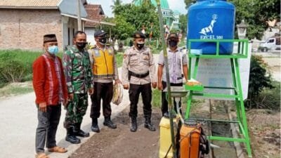 Sosialisasi Prokes dan PPKM, di Desa Ganjar Agung Kecamatan Buay Madang Kabupaten OKU Timur, Sabtu (07/08/21).