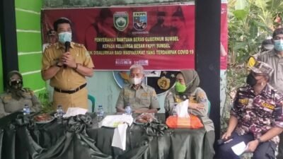 Gubernur Sumsel Gandeng FKPPI Salurkan Beras Masyarakat Terdampak Covid-19