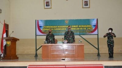 Kodam II Sriwijaya Gelar Pembinaan Kerukunan Umat Beragama