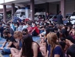 Tim Gabungan Satres Narkoba Lubuklinggau Tertibkan Lokalisasi Patok Besi