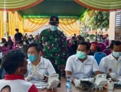 Hut TNI Ke-76, Danrem 044/Gapo Ikuti Baksos Donor Darah