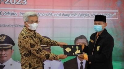 pengukuhan  Pengurus Pusat Himba di Pendopoan Rumah Dinas Bupati Banyuasin, Jum'at (24/9).