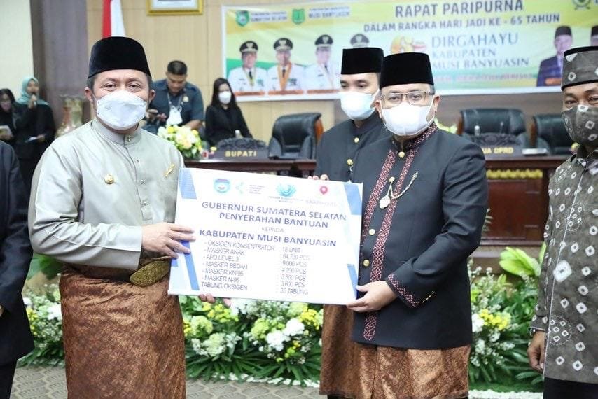 Peringatan  Hari Ulang Tahun (HUT)  Kabupaten  Musi Banyuasin (MUBA) ke 65 Tahun 2021