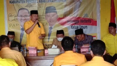 rapat konsolidasi dan koordinasi dengan pengurus Partai tingkat kecamatan.