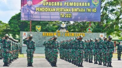 Kodam II Sriwijaya Buka Pendidkan Calon Prajurit Bintara, 440 Dididik di Rindam