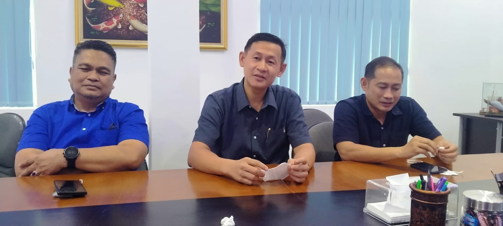 ketua DPD REI Sumsel , Zewwy Salim, kepada awak media diruangannya, Selasa (28/9/2021).