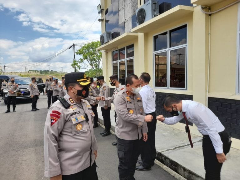 Kapolda Sumsel, Irjen Pol Drs Toni Harmanto menyambangi Mapolres Pali dalam hal kunjungan kerja, Selasa (28/9/2021).