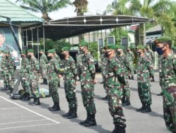 Danrem Pimpin Upacara Korp Raport Kenaikan Pangkat Prajurit Korem 044/Gapo