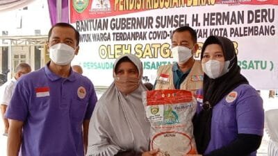 PNSB Distribusikan Beras Bangub di Dua Kecamatan Palembang