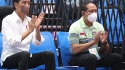Presiden Jokowi Saksikan Pertandingan Olahraga Yudo
