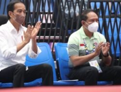 Presiden Jokowi Saksikan Pertandingan Olahraga Yudo