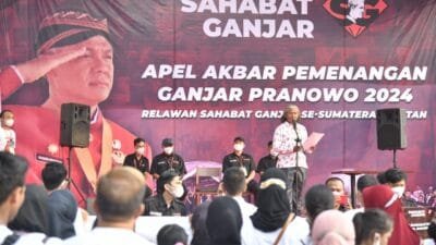 Bulatkan Tekad Menangkan Ganjar Pranowo Untuk Pilpres 2024, Ribuan Warga Sumsel Ikuti Apel Akbar Sahabat Ganjar