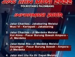 Malam Tahun Baru 2023, Ruas Jalan Kota Palembang di Alihkan