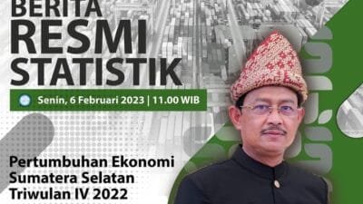 Ekonomi Sumsel Tumbuh Signifikan  di Tahun 2022, Capai Pertumbuhan 5,23 Persen