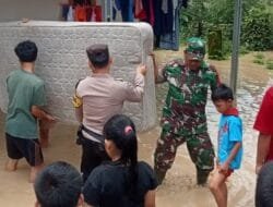 Reaksi Cepat, Kodim 0405/Lahat Bantu Korban Banjir dan Tanah Longsor