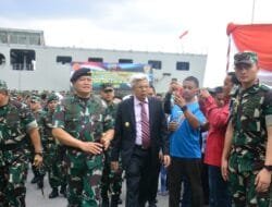Wagub Mawardi Yahya Dampingi   Panglima TNI Lepas Keberangkatan  Satgas Yonif Raider 200/BN dan Yonif 133/YS Menuju Provinsi Papua dan Papua Barat  
