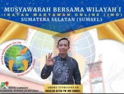 Sah, Ardhy Fitriansyah Serahkan Berkas Pencalonan Ketua IWO Sumsel 2022-2027
