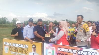 Caleg PKN, Fitra Jaya Purnama, Support Turnamen Piala Bergilir Kades Kenten Laut