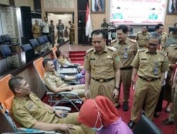 HUT KORPRI ke-52, Pj Gubernur Sumsel Agus Fatoni Apresiasi Antusias ASN Ikut Baksos Donor Darah