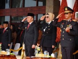Hadiri Upacara HUT TNI ke-78, Agus Fatoni Apresiasi Kerja Keras TNI Membangun Sumsel