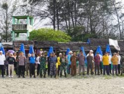 PEMBERSIHAN PANTAI PANJANG DALAM RANGKA HUT KE-78 KODAM II/SRIWIJAYA