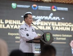 Pemprov Sumsel Raih Predikat Zona Hijau Kategori A Penyelenggaraan Layanan Publik dari Ombudsman RI