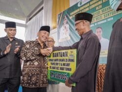 Fasilitasi Warga Babat Toman, Pj Bupati Apriyadi Bangun Gedung Serbaguna