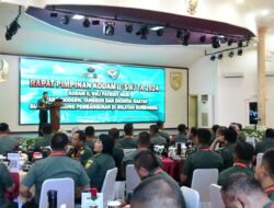 Rapim Kodam II/Swj, TNI Mendukung Pembangunan Daerah 