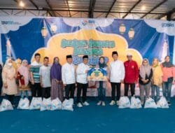 Berbagi Bahagia Di Bulan Ramadhan, BRI Regional Palembang Bagikan Santunan Anak Yatim dan Ribuan Paket Sembako
