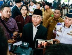 Pj Bupati Muba H Apriyadi Sambut Kepulangan Pemudik