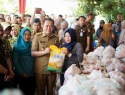 Tinjau Pasar Murah Kejati Sumsel, Pj Gubernur Agus Fatoni Apresiasi Launching Program Adhyaksa Peduli Anak Umang Serentak se-Sumsel