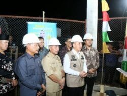Pj Gubernur Agus Fatoni Groundbreaking Pembangunan Jaringan Listrik PLN di Babat Supat Musi Banyuasin