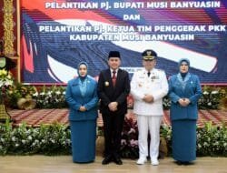 Pj Ketua TP PKK Sumsel Tyas Fatoni Lantik Triana Sandi Fahlepi Sebagai Pj Ketua TP PKK Muba