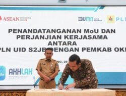 Perkuat Kolaborasi dengan Pemerintah Daerah, PLN UID S2JB Jalin Kerjasama dengan Pemkab OKI Terangi Desa di Sumsel