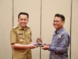 Pj Gubernur Sumsel Teken MoU Pemanfaatan Data dan Informasi Geospasial Bersama Kepala Badan Informasi Geospasial (BIG) RI