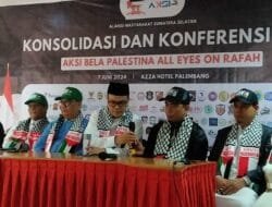 Ribuan Massa Aliansi Masyarakat Sumsel Ramaikan Aksi Bela Palestina