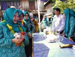 Pj Ketua TP PKK Sumsel Melza Elen Setiadi Kunjungi Desa Karang Dapo Lama di Empat Lawang