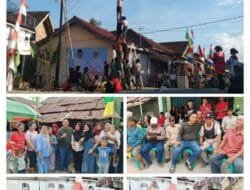 Calon Bupati OKU Selatan Iwan Hermawan Meriahkan Lomba Panjat Pinang di Desa Karet Jaya
