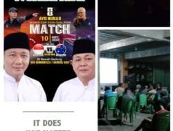 INOPA Gelar Nobar Sepak Bola, Serukan Kekompakan Tim Jelang Pilkada OKU Selatan