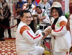 Pj Gubernur Sumsel Lepas Kontingen PEPARNAS XVII, Targetkan Masuk 5 Besar Nasional