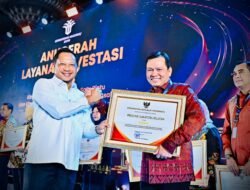 Pemprov Sumsel Raih Penghargaan Provinsi Terbaik Ketiga Nasional di Anugerah Layanan Investasi 2024