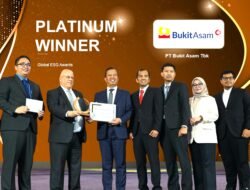 Bukit Asam (PTBA) Bawa Pulang Empat Penghargaan dari Global ESG Awards