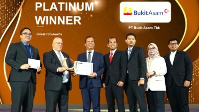 Bukit Asam (PTBA) Bawa Pulang Empat Penghargaan dari Global ESG Awards